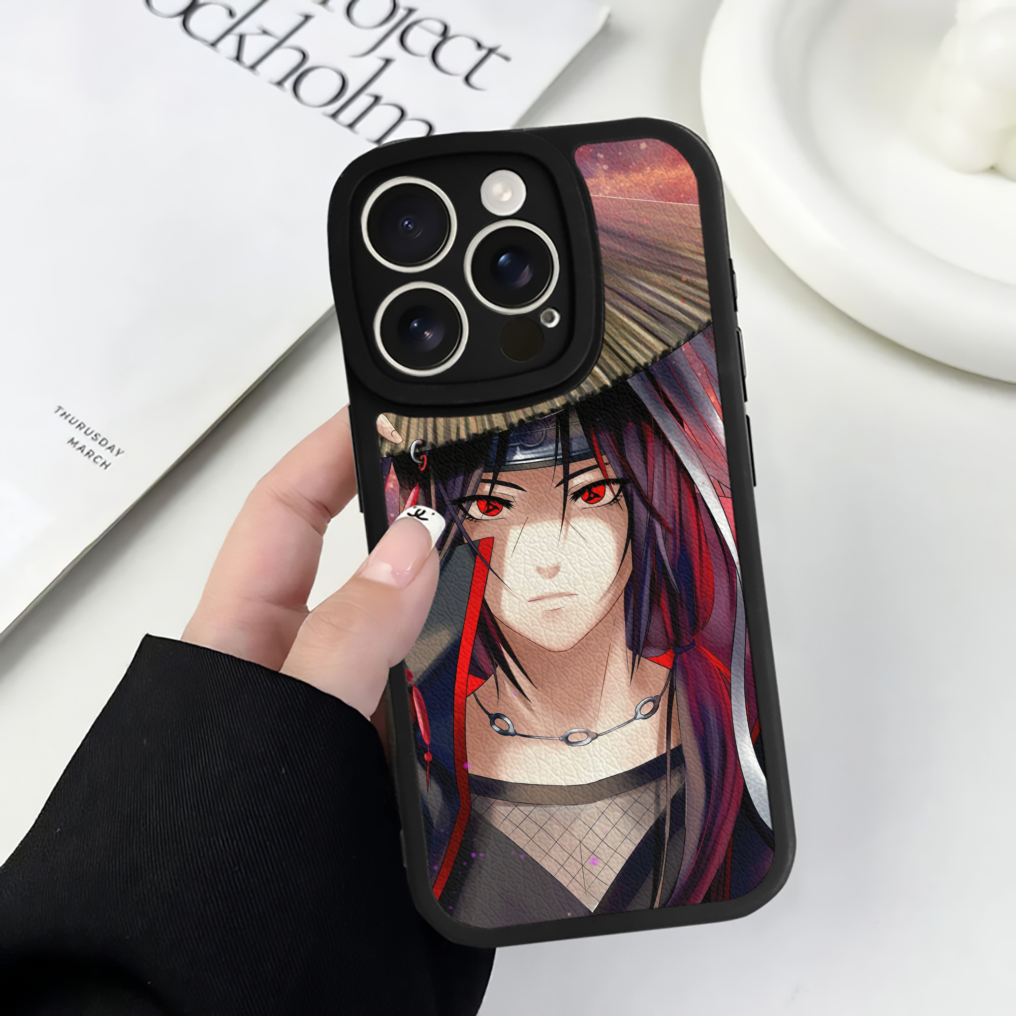 （画像用） NARUTO -ナルト- NARUTO -ナルト- 疾風伝 【iPhone 16シリーズ対応】シリコンスマホケース（レザー調） 材質：シリコン